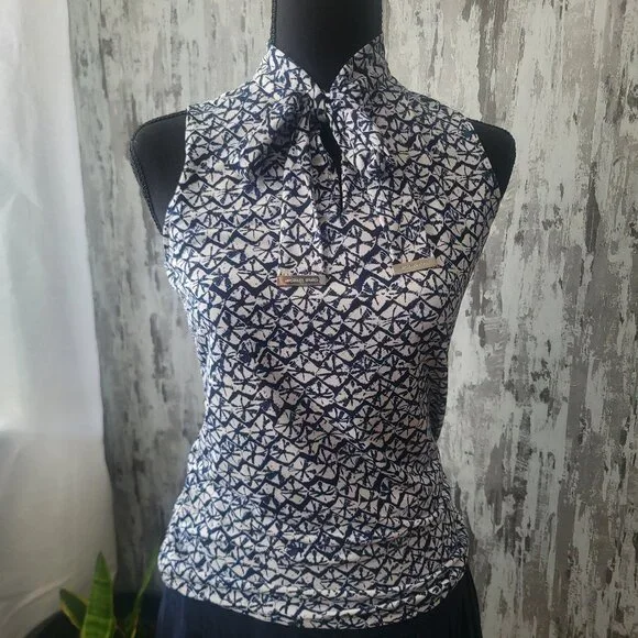 Michael Kors Abstract Print Sleeveless Blouse - Picture 2 of 6